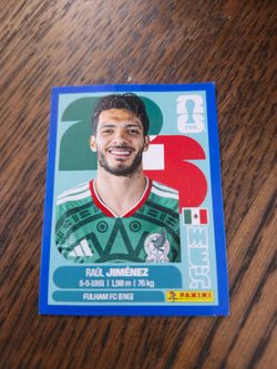Raul jimenez blue panini card world cup album buy or trade