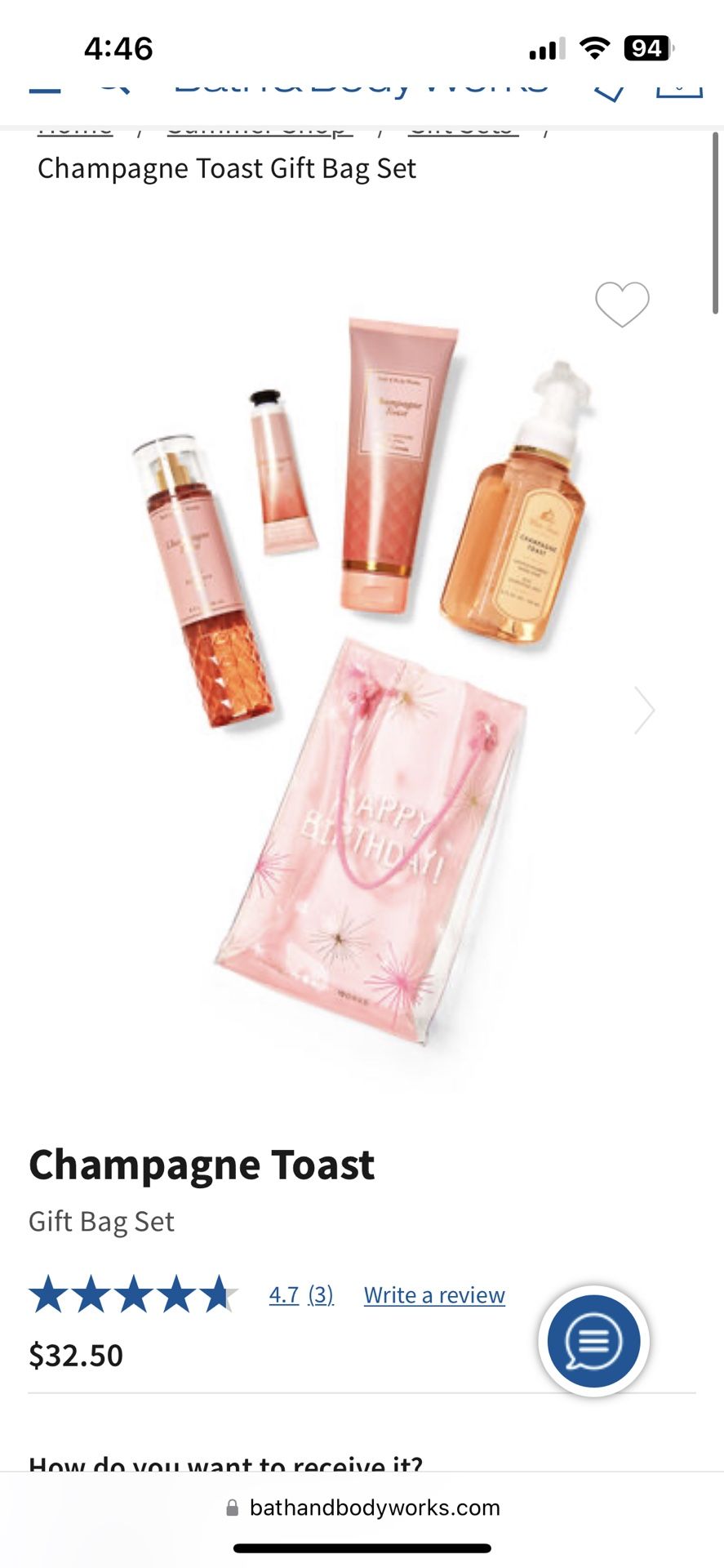 Bath & Body works Champagne toast Gift Set for Sale in Chicago, IL - OfferUp