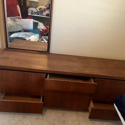 Dresser and headboard queen