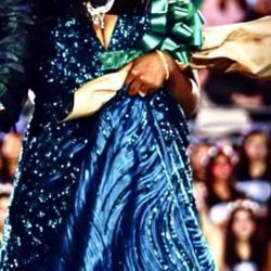 Emerald Green Sequence Prom Dress