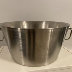 kraftware ice bucket silver bar cooler Used Chest Drink Planter Party Supplies 