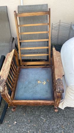 Antique Wood Rocking Chair Frame