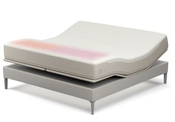 Adjustable base for sleep number bed top