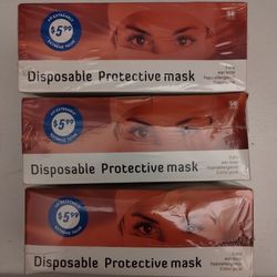 Pink Disposable Face Masks