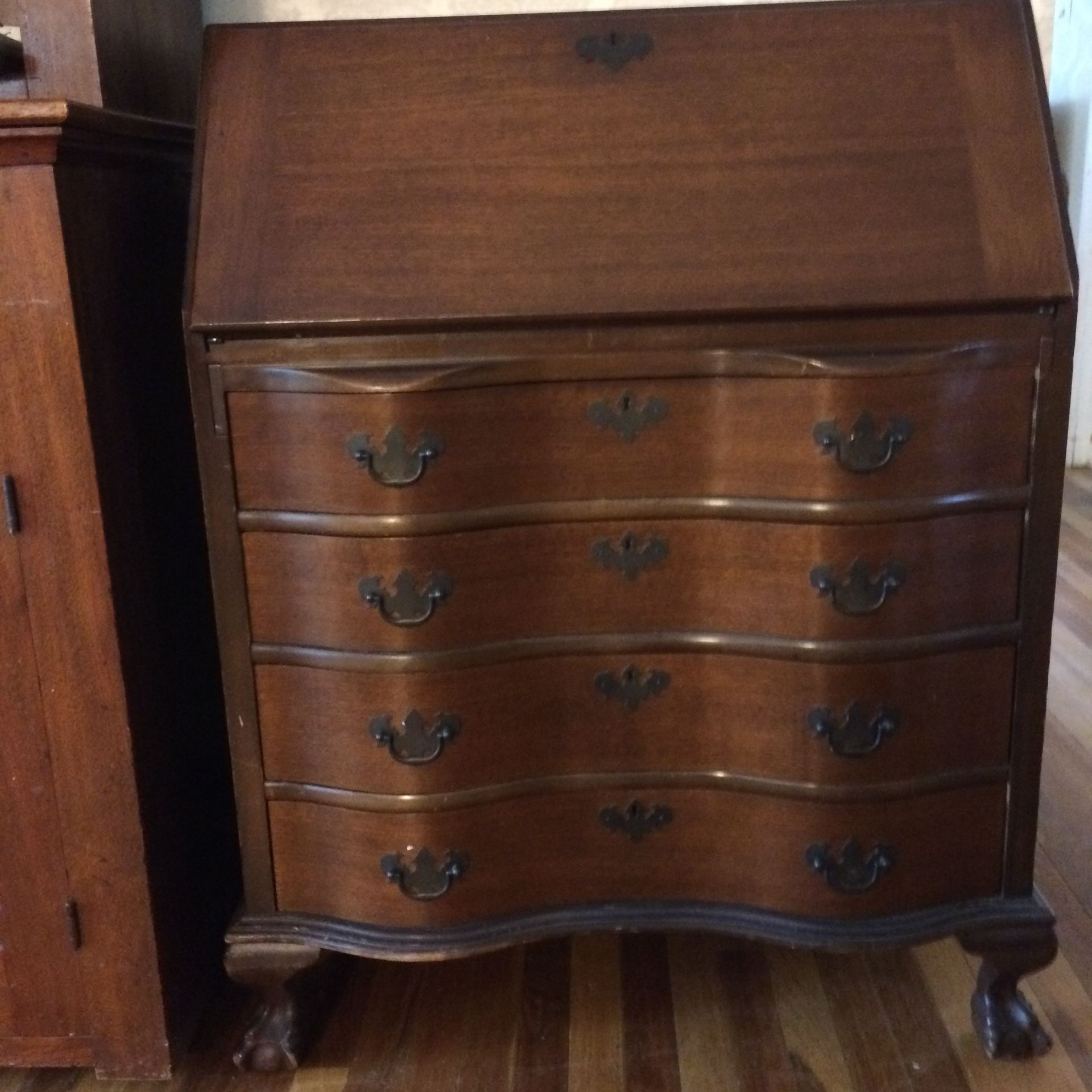 Vintage Drop Front Desk