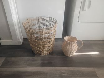 Wicker basket Bin