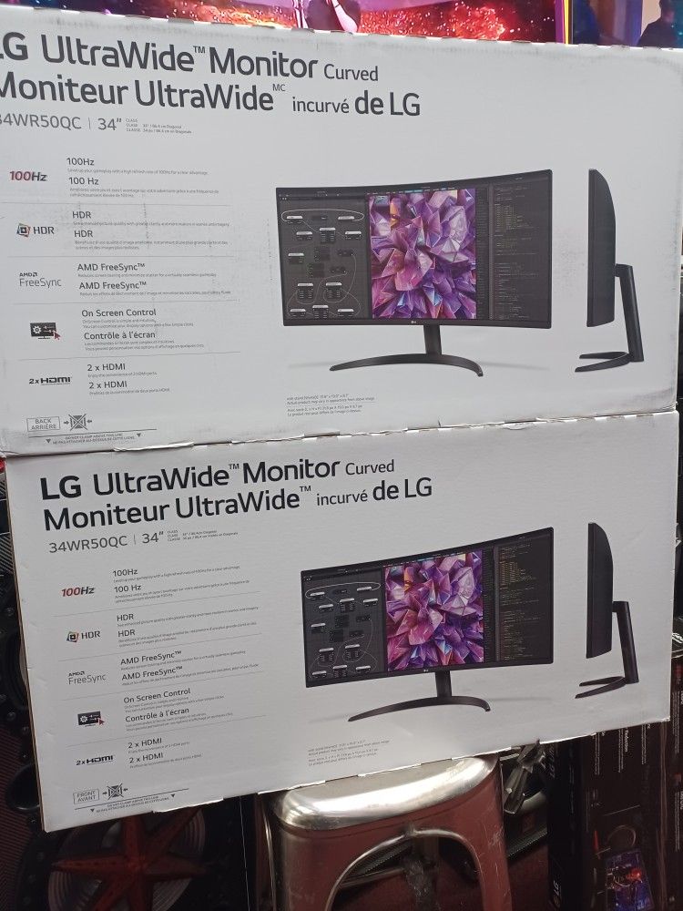 32" Curved Ultra Wide Monitor. Brand New