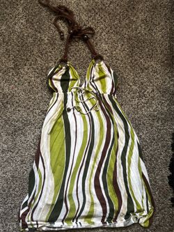 Rare vintage early 2000s Ella Moss halter sundress