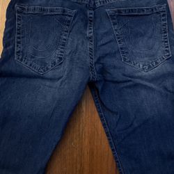 True Religion Navy Jeans Size 34”