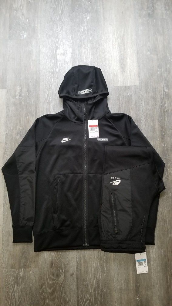 Mens Nike Therma Fit Zip Up Hoodie and Joggers L