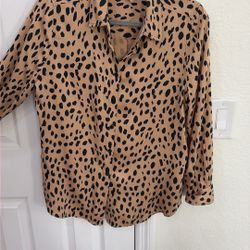 Long Sleeve Blouse Button Up