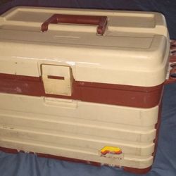 Bigger Original Factory Plano 4 Drawer Multi Lure/worm Fishing Tackle Box Loaded With Rubber Worms Galore Deal