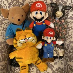 Star Trek Bear, Garfield, Super Marios, Lady Cow