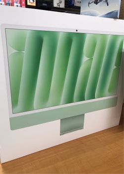 Green Apple 2024 iMac 16GB/ 256SSD/ M4 8CORE CPU/ 8CORE GPU/ 24” Retina/ 