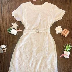 White Sparkly River Island Mini Dress