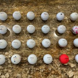 Lot Of 24 Golf Balls 