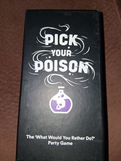 Pick Your Poison. Party card game
