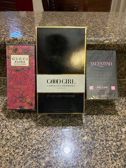 Designer Fragrance Bundle – Gucci, Carolina Herrera, Valentino