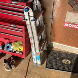Werner Folding Extension Ladder