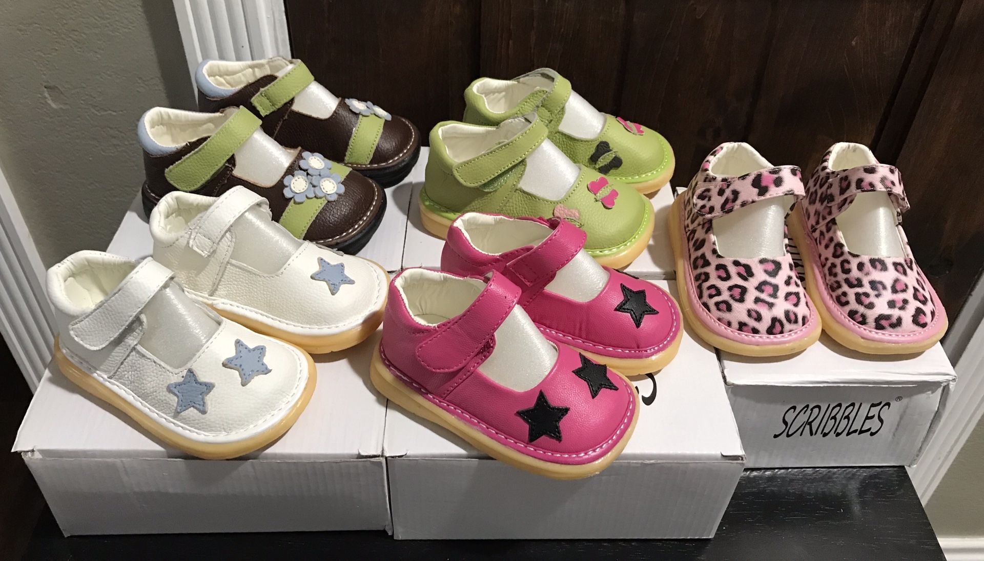 SCRIBBLES Toddler Shoes (Size 4,6,7) Brand New ($10 Each)