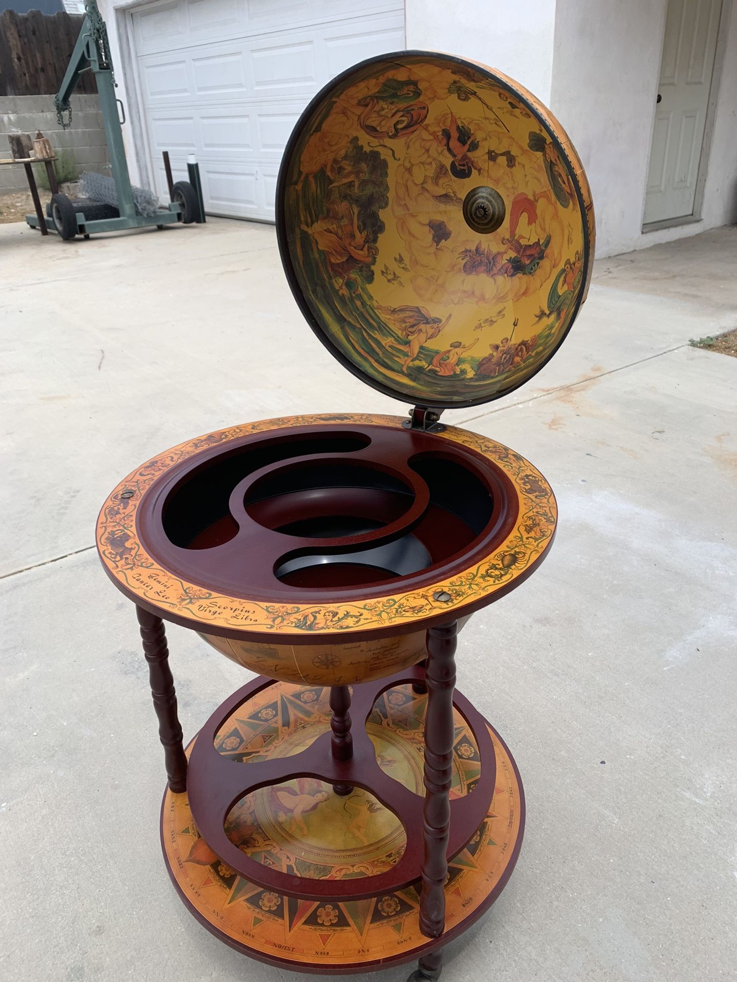 Old World Globe with hidden storage.