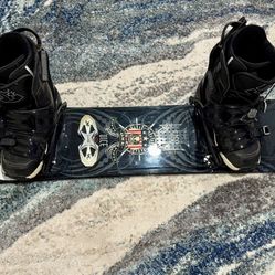 5150 Snowboard And DC boots