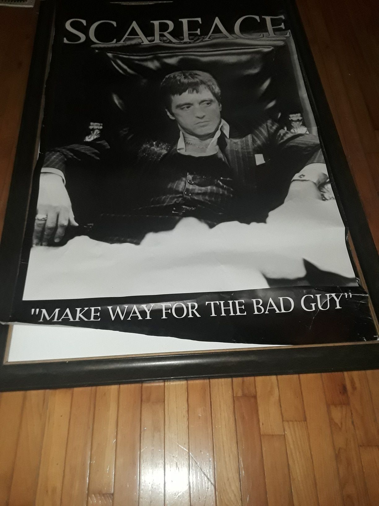 Large"Make Way for the Bad Guy" Scarface Poster