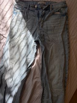 pacsun mens baggy straight leg light denim jeans