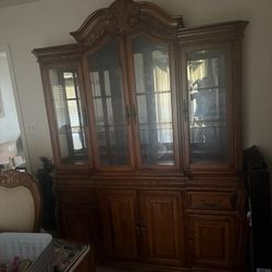 Dining Table With China Cabinet