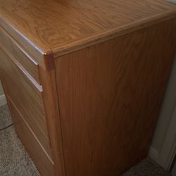 Solid Oak Filing Cabinet