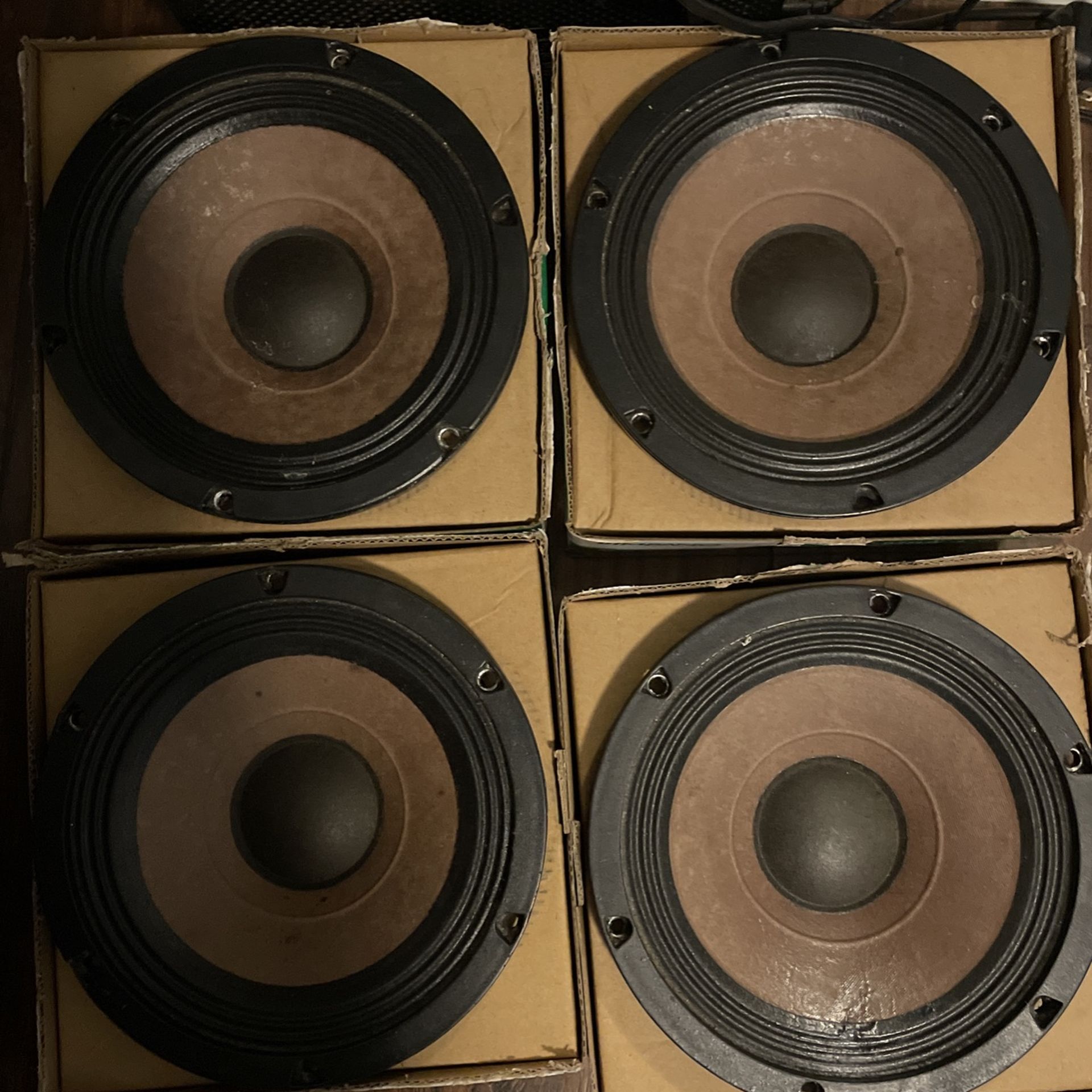 4 10In 18 Sound Midrange Speakers 