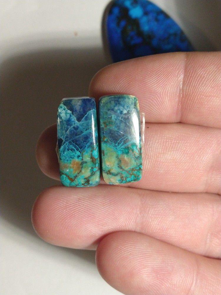 High Grade Natural Shatukite Cabochon Pair 