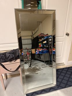 Large rectangular dressing mirror