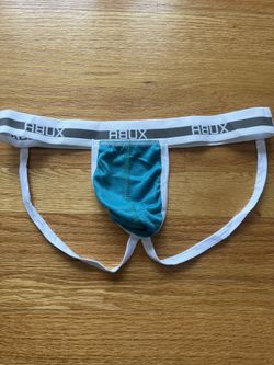 New Men’s Jockstraps Sexy Turquoise double jockstraps underwear size L