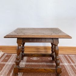Spanish Revival Side Table Or Stool 