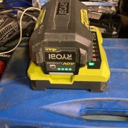 Ryobi  40v  4AH And Charger 