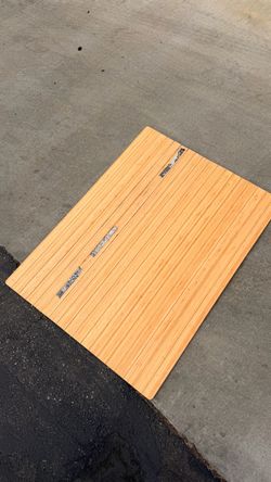 Bamboo Slatted Floor Mat for carpet and rolling chair