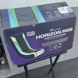 Rocker Video Gaming Floor Rocker Chair, Built-in Audio, Foldable, for Gamers, Bedroom, or Game Room for Boys, Girls,