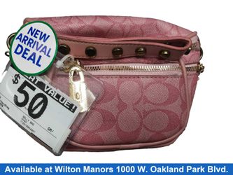Coach Belly Bag Pink Purse / Handbag