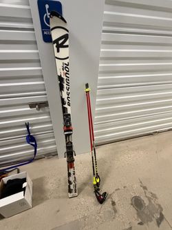 Rossignol World Cup Slalom Ski with Pole