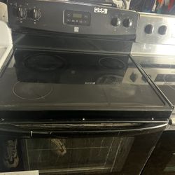Black Glass Top Stove