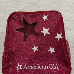 American Girl Doll Pink Sparkly Backpack - Brand New