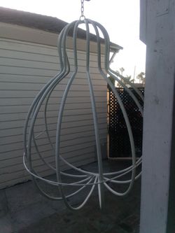 Pear shaped swing frame