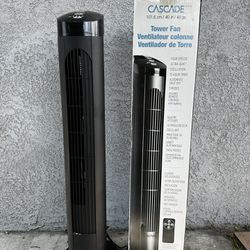 Cascade Tower Fan With Remote Control 
