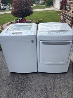 LG washer and gas dryer set