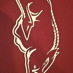 Arkansas Razorback 8' Collector's Item Pool Table