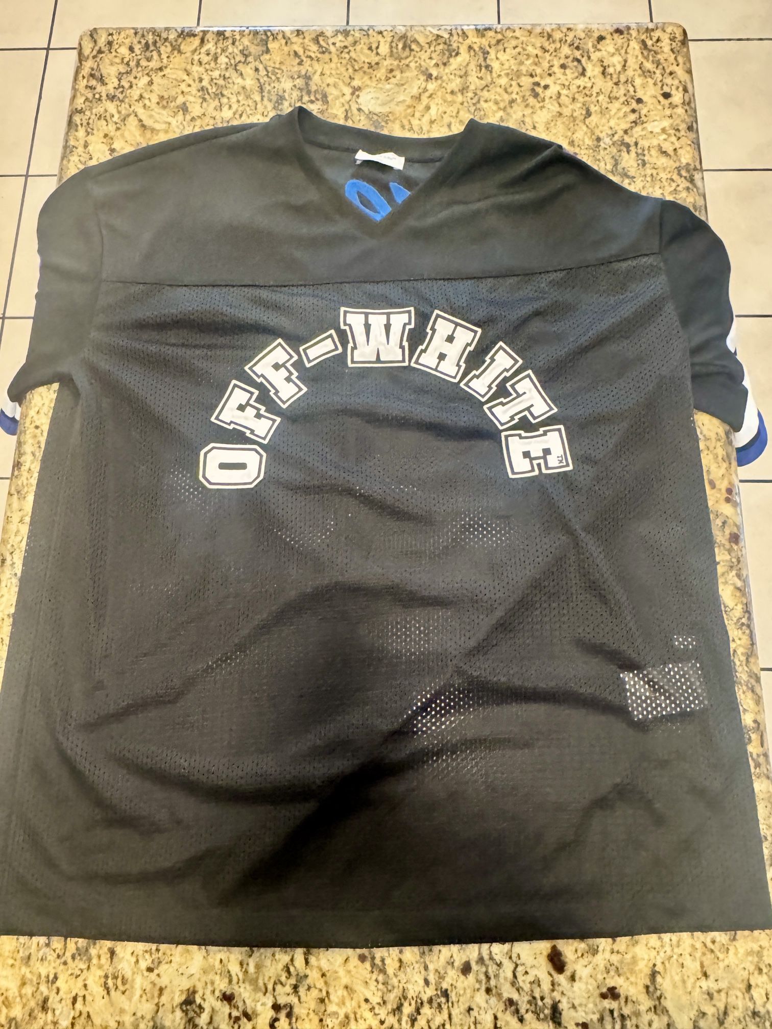π₯ Off-White β23 Ablohβ Mesh Jersey β Black/White β AUTHENTIC π₯