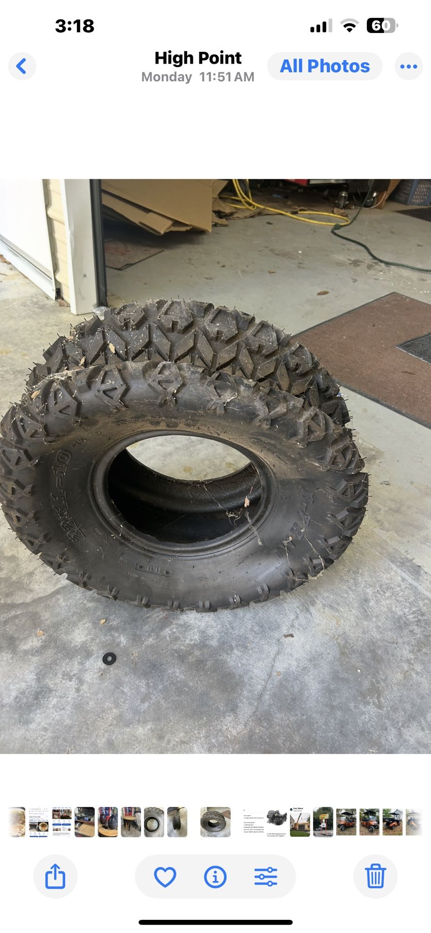 Golf Cart Tire - 22x11-10