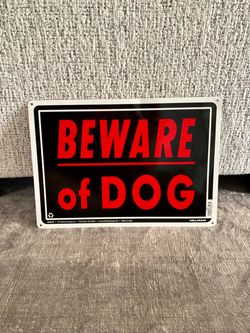 Beware of Dog sign NEW
