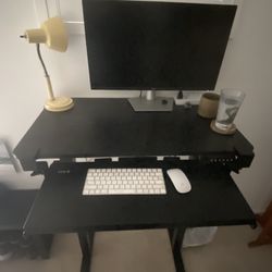 JOY worker electric standing desk with keyboard tray 